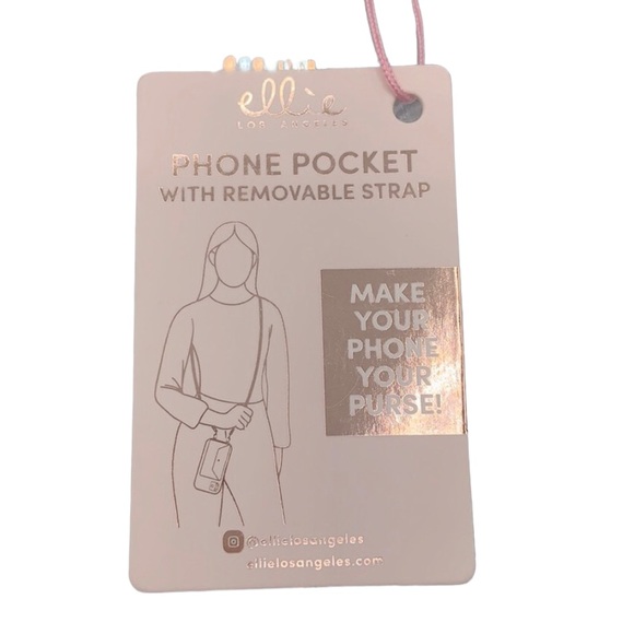 Ellie Los Angeles Phone Pocket Crossbody Gold/rose gold - Picture 4 of 8